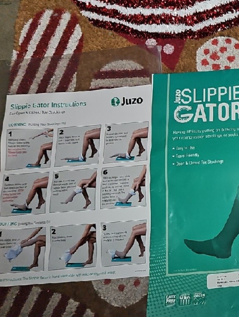SLIPPIE GATOR 4 FAST&EASY APPLYING/REMOVING 4 ANY/ALL OF YOUR COMPRESSION SOCKS - Picture 12 of 16